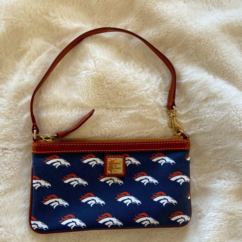 Dooney and Bourke Broncos wristlet.